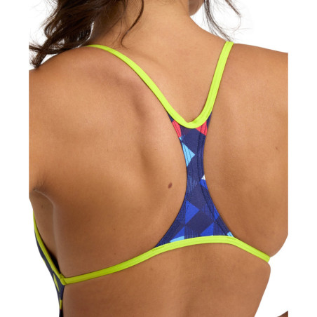 Arena CARNIVAL  Booster  Back SOFT GREEN- MULTI   -  Maillot Natation Femme