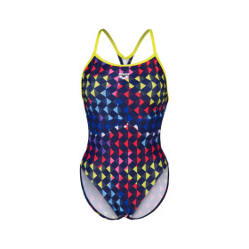 Arena CARNIVAL  Booster  Back SOFT GREEN- MULTI   -  Maillot Natation Femme