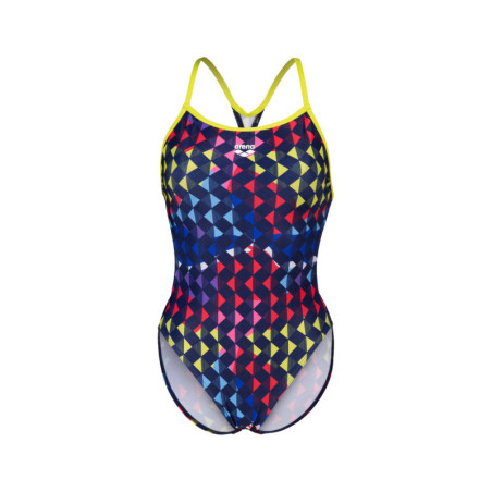 Arena CARNIVAL Booster Back SOFT GREEN- MULTI - Maillot Natation Femme | Les4Nages