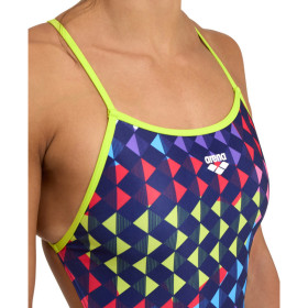 Arena CARNIVAL  Booster  Back SOFT GREEN- MULTI   -  Maillot Natation Femme