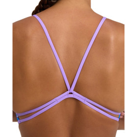 Arena TROPIC Lace Back Lavanda Navy Multi  -  Maillot Natation Femme