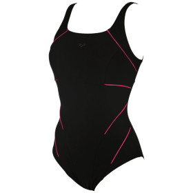 Arena Bodylift JEWEL Black Rose Violet  - Maillot Aquagym & Piscine Femme 1 pièce