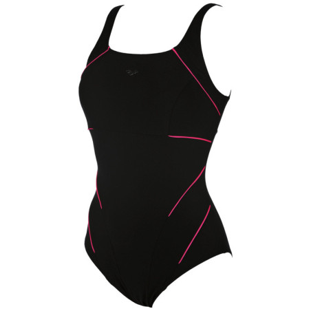 Arena Bodylift JEWEL Black Rose Violet - Maillot Aquagym & Piscine Femme 1 pièce | Les4Nages