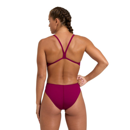 Arena TEAM SOLID Challenge Back  Red Fandango White - Maillot de bain femme 1 pièce