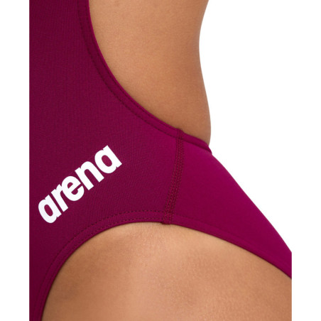 Arena TEAM SOLID Challenge Back Red Fandango White - Maillot de bain femme 1 pièce | Les4Nages
