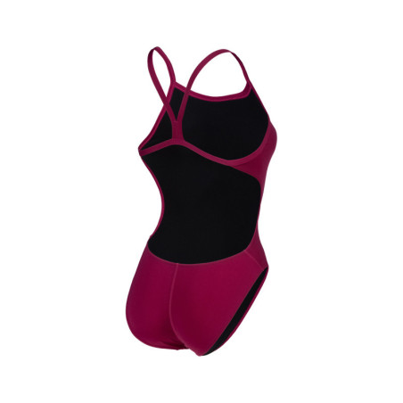 Arena TEAM SOLID Challenge Back Red Fandango White - Maillot de bain femme 1 pièce | Les4Nages