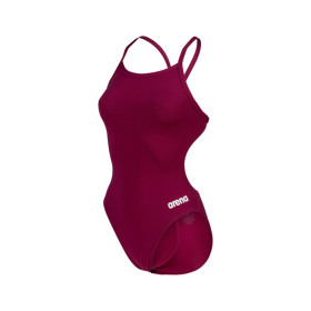 Arena TEAM SOLID Challenge Back  Red Fandango White - Maillot de bain femme 1 pièce