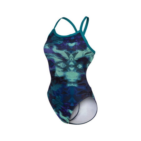 Arena HERO CAMO Challenge Back - Green Lake Green Lake multi - Maillot Natation Femme | Les4Nages