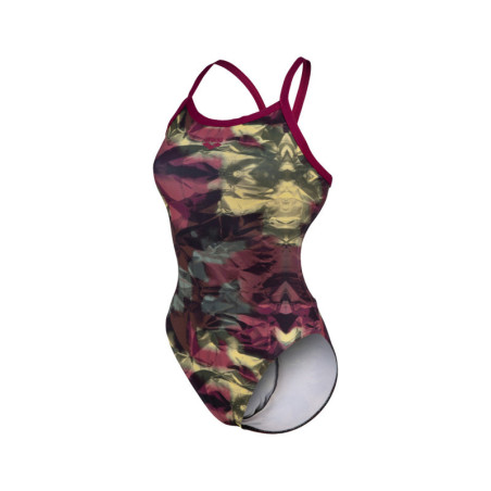 Arena HERO CAMO Challenge Back - Red Fandango Red Fandango Multi - Maillot Natation Femme | Les4Nages