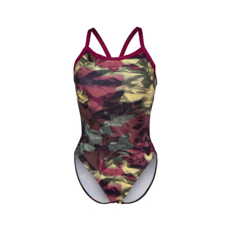 Arena HERO CAMO Challenge Back - Red Fandango Red Fandango Multi - Maillot Natation Femme | Les4Nages