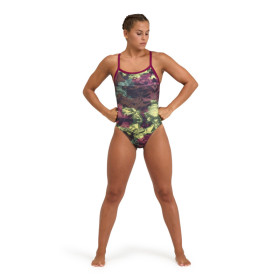 Arena HERO CAMO Challenge Back - Red Fandango Red Fandango Multi     -  Maillot Natation Femme