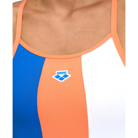Arena ICONS Super Fly Back Black White Nespola - Maillot Natation Femme | Les4Nages