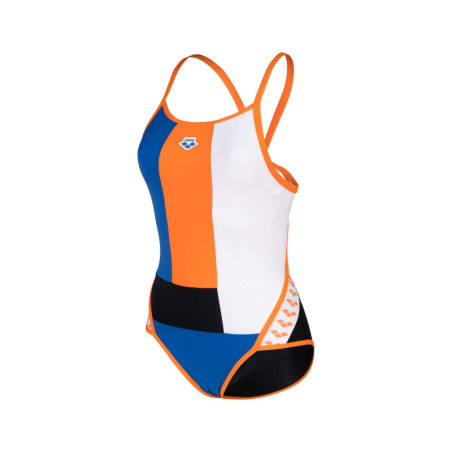 Arena ICONS Super Fly Back Black White Nespola - Maillot Natation Femme | Les4Nages