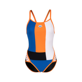 Arena ICONS Super Fly Back  Black White Nespola  -  Maillot Natation Femme