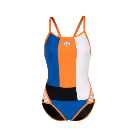 Arena ICONS Super Fly Back Black White Nespola - Maillot Natation Femme | Les4Nages