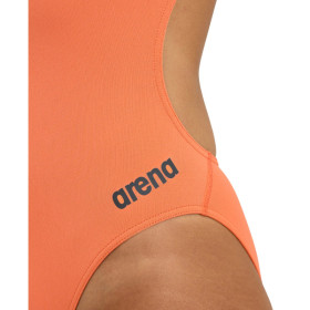 Arena TEAM SOLID Challenge Back  Nespola Asphalt  - Maillot de bain femme 1 pièce