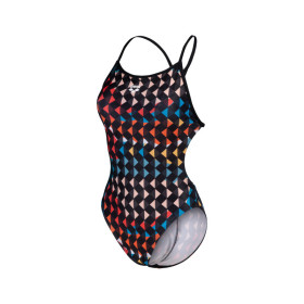 Arena CARNIVAL  Booster  Back Black Multi    -  Maillot Natation Femme