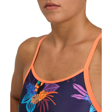 Arena TOUCAN Superfly Back - Nespola Navy Multi - Maillot Natation Femme | Les4Nages