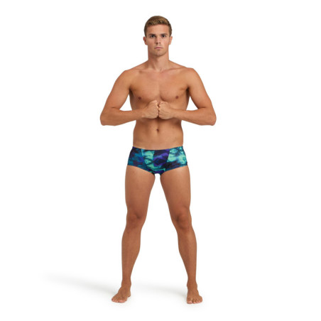 ARENA HERO CAMO Low Waist short Green Lake Multi - Boxer Natation Homme | Les4Nages