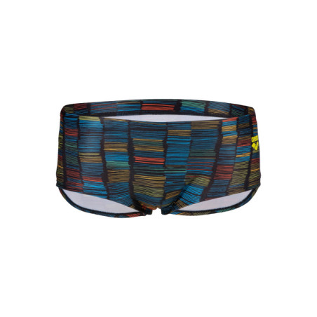 ARENA SLOW MOTION Swim Low Waist short BLACK MULTI - Boxer Natation Homme | Les4Nages