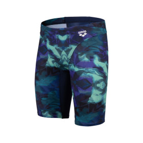 ARENA HERO CAMO swim jammer Navy Green Lake Multi   - Jammer Natation Homme