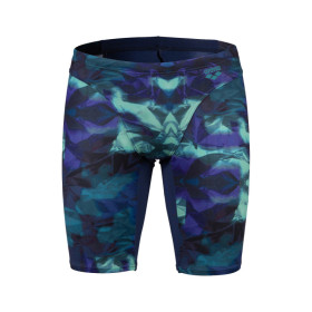 ARENA HERO CAMO swim jammer Navy Green Lake Multi   - Jammer Natation Homme