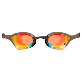 ARENA Cobra Ultra Swipe Mirror  Yellow Copper Choco - Lunettes Natation