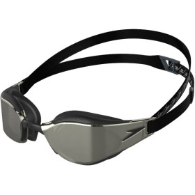 Speedo FASTSKIN HYPER ELITE MIRROR Black - Oxid Grey - Fire Gold - Lunettes Natation