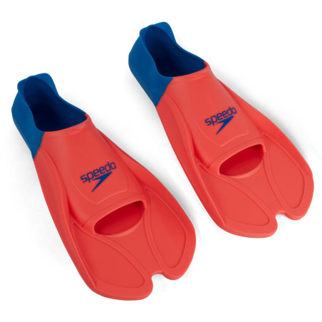 SPEEDO TRAINING FIN Orange Blue - Mini Palmes Natation & Piscine | Les4Nages