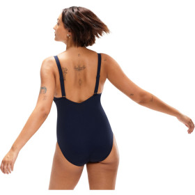 Speedo ECO AMBERGLOW SHAPING Navy Purple - Maillot Aquagym et Natation Femme