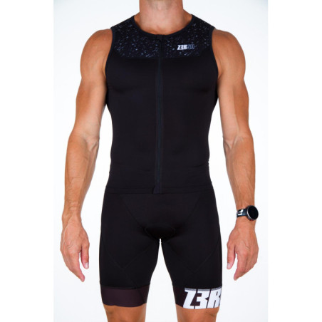 ZEROD START MAN STROBOLIGHT - Singlet Triathlon Homme sans manches | Les4Nages