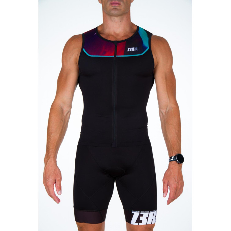 ZEROD START MAN NEW WAVE - Singlet Triathlon Homme sans manches | Les4Nages