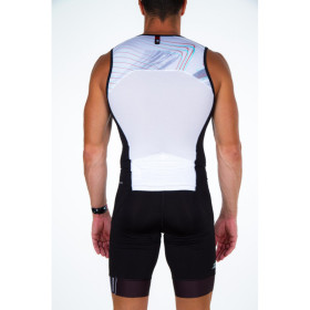 ZEROD START MAN NOISY GLITCH - Singlet Triathlon Homme sans manches