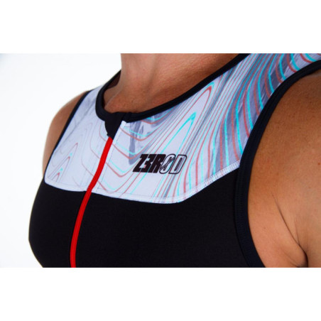 ZEROD START MAN NOISY GLITCH - Singlet Triathlon Homme sans manches | Les4Nages