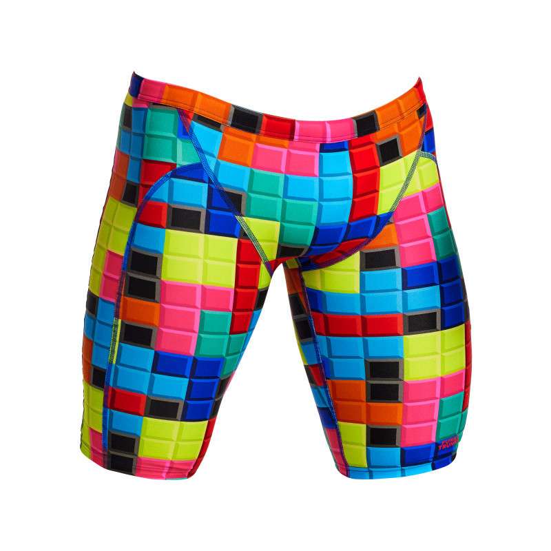 Funky Trunks Blocked - Jammer Natation Homme | Les4Nages