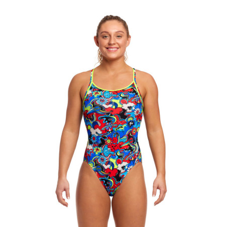 Funkita Happy Jack - Diamond Back - Maillot de bain Femme Natation 1 piece | Les4Nages