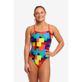 Funkita Blocked - Single Straps - Maillot de bain Femme Natation 1 piece