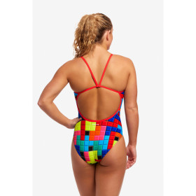 Funkita Blocked - Single Straps - Maillot de bain Femme Natation 1 piece