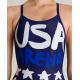 ARENA COUNTRY FLAGS USA Flag - Light Drop Back - Maillot Natation Femme 1 piece