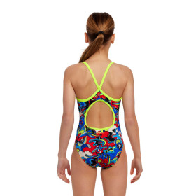 Funkita Fille (8-14 ans) Happy Jack - Diamond Back - Maillot de bain Natation Fille