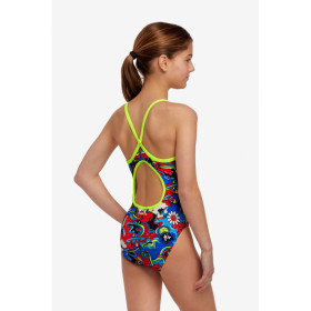 Funkita Fille (8-14 ans) Happy Jack - Diamond Back - Maillot de bain Natation Fille 1 piece