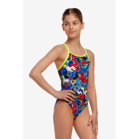 Funkita Fille (8-14 ans) Happy Jack - Diamond Back - Maillot de bain Natation Fille 1 piece