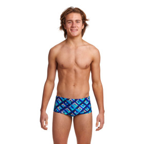 Funky Trunks Boy (8/14 ans) Blue Bunkers - Boxer Natation Garçon