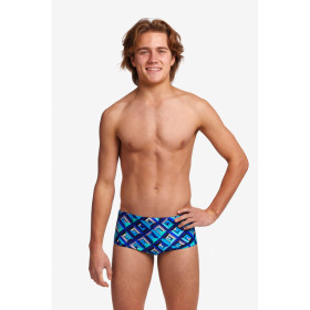 Funky Trunks Boy (8/14 ans) Blue Bunkers - Boxer Natation Garçon