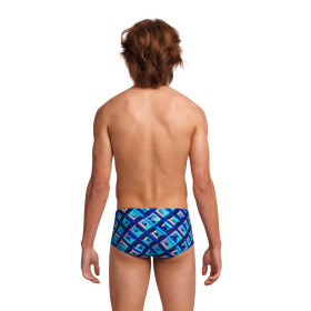 Funky Trunks Boy (8/14 ans) Blue Bunkers - Boxer Natation Garçon