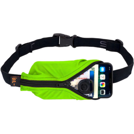 Ceinture SPIBELT Large Pocket - LIME GREEN - Ceinture extensible porte gels, nutrition, telephone ...