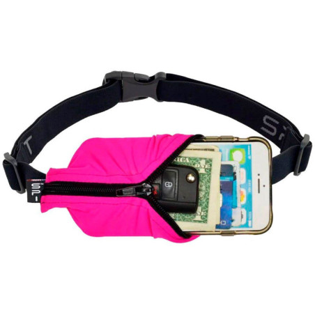 Ceinture SPIBELT Large Pocket - HOT PINK - Ceinture extensible porte gels, nutrition, telephone ...