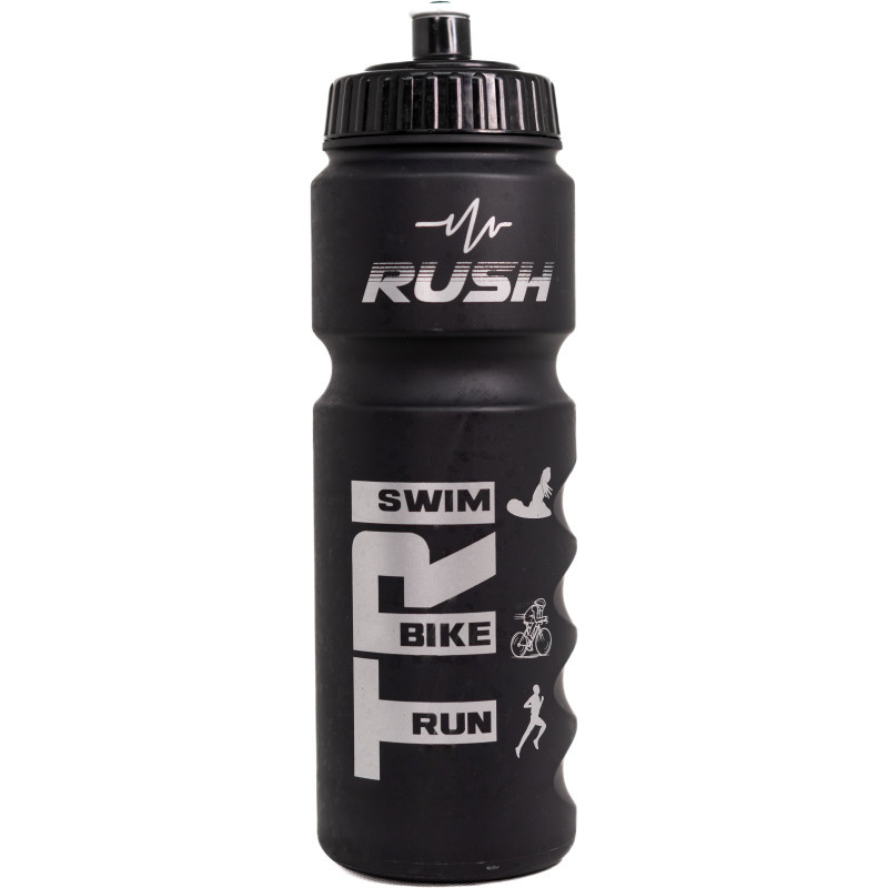 Bidon TRIATHLON RUSH - Black Matt SILVER - 750ml