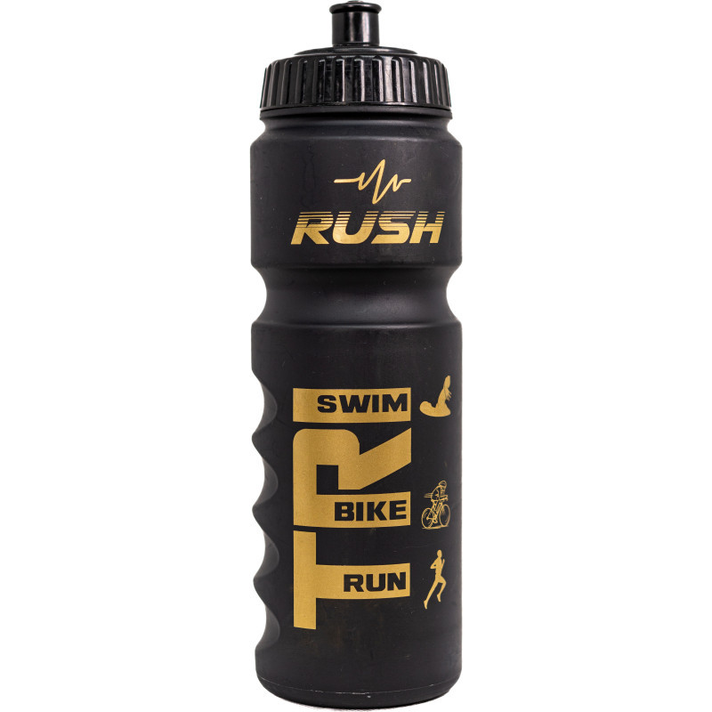 Bidon TRIATHLON RUSH - Black Matt GOLD - 750ml