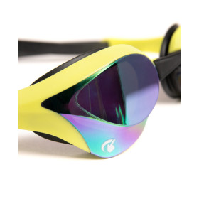 ARENA Cobra Ultra Swipe Mirror  - Emerald Cyber Lime - Lunettes Natation Bleu Verres Argent